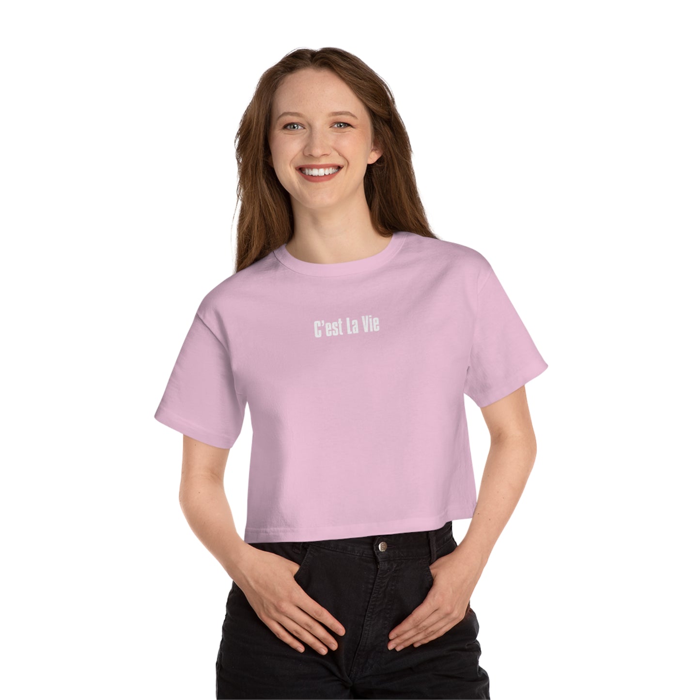 C'est La Vie - Champion Women's Heritage Cropped T-Shirt