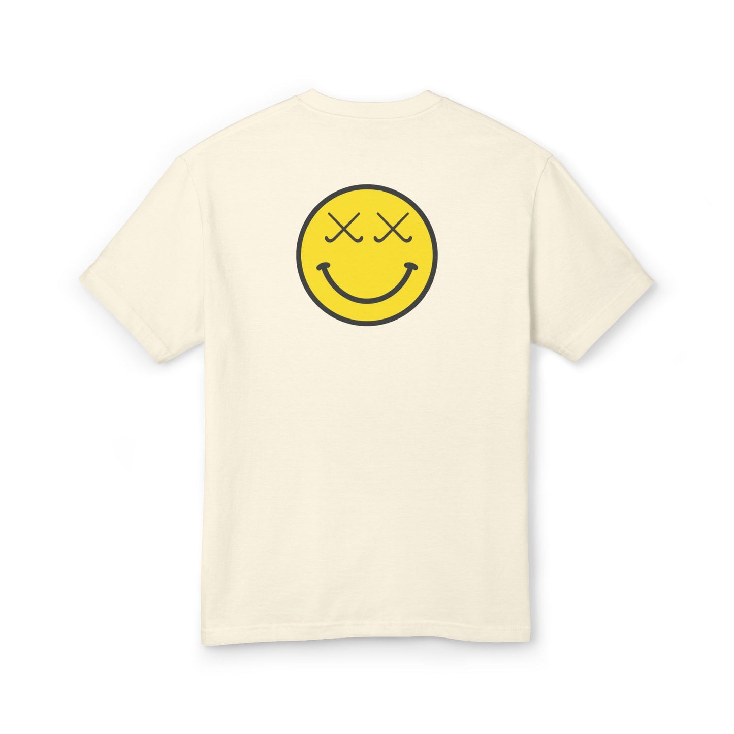 Vintage Field Hockey Tee with Smile Design, Unisex Cotton T-shirt, Casual Sportswear, Gift for Athletes, Cheerful Apparel, Don't Quit Shirt