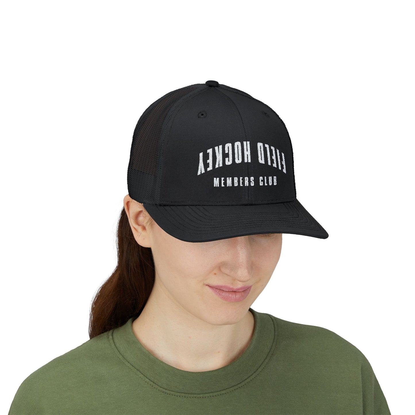 field hockey members club trucker cap